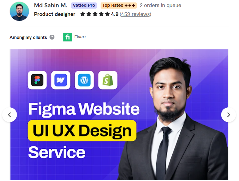 Md Sahin M (mydesignbd) — Figma Website UI UX Design Expert