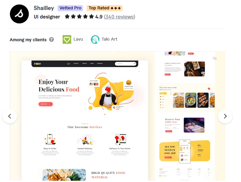 Shailley — Elegant Web App UI Design Specialist