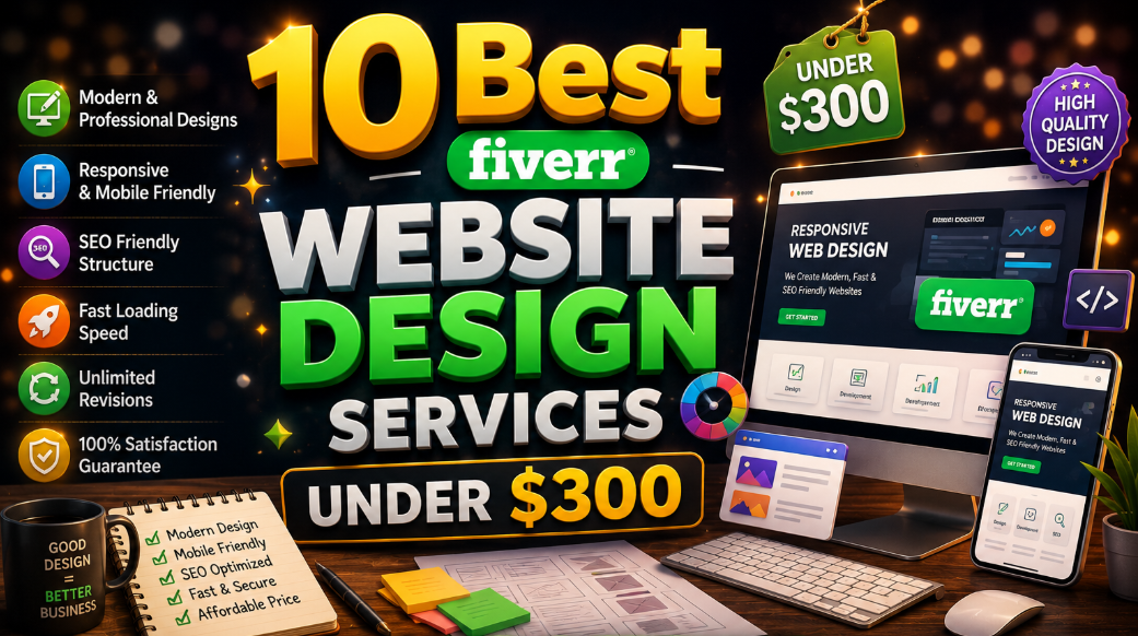 10 Best Fiverr Website Design Services Under $300