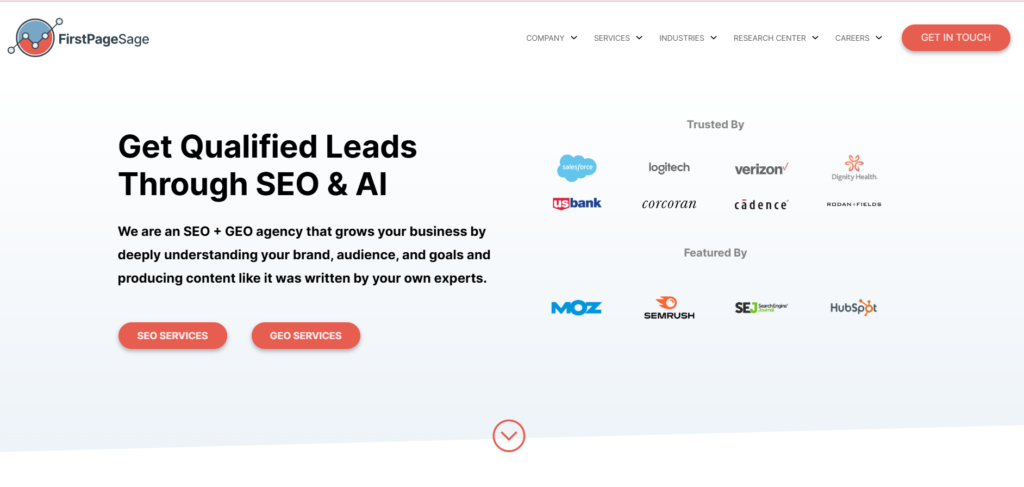 Founded by Evan Bailyn, First Page Sage has been independently ranked as one of the largest SEO companies in the US and is particularly