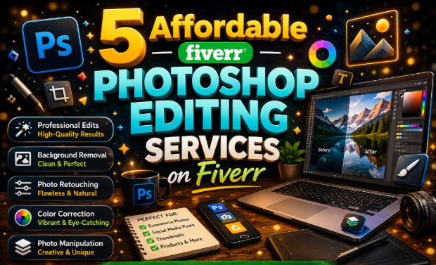 5 best Affordable Photoshop Editing Services on Fiverr