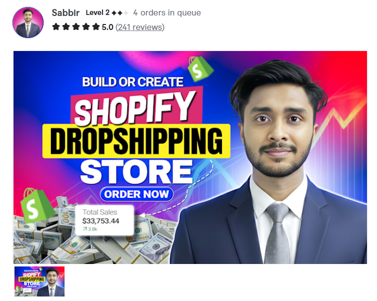 9. fusionkart_ — Best for Dropshipping Stores, Shopify Design & Full eCommerce Builds
