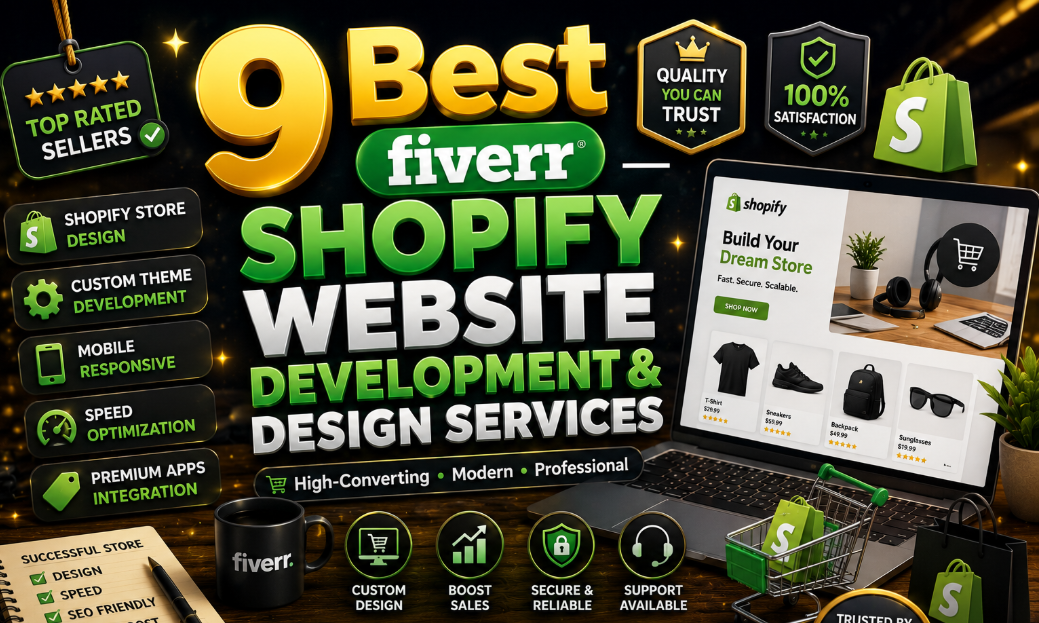 9 Best Fiverr Shopify Website Development & Design Services