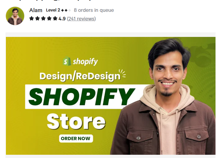 2. Web_Theme — Best for Shopify Website Design, Redesign & SEO Setup