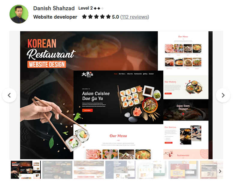 Danish Shahzad — Build a Restaurant Website in WordPress