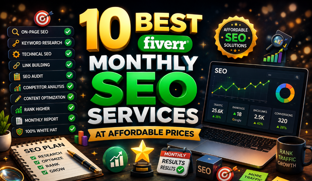 10 Best Monthly SEO Services on Fiverr at Affordable Prices