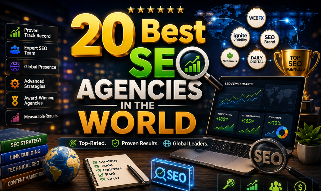 The 20 Best SEO Agencies in the World (2026 Edition): Reviews, Pricing & How to Choose