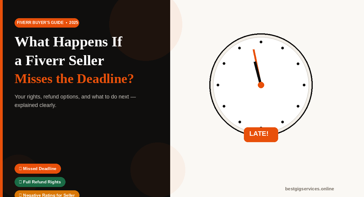 What Happens If a Fiverr Seller Misses the Deadline?