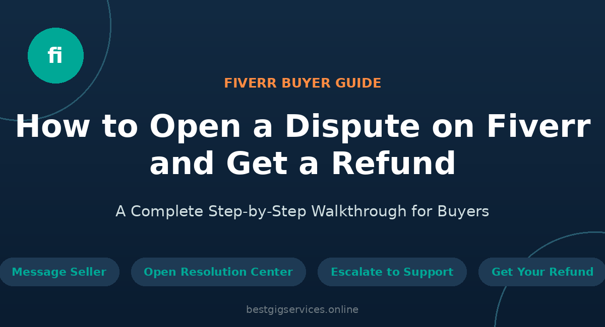 How to Open a Dispute on Fiverr and Get a Refund (Step-by-Step Guide)