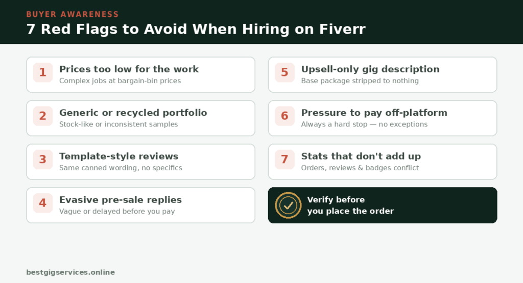 The 7 Red Flags to Watch For hire fiverr freelancer