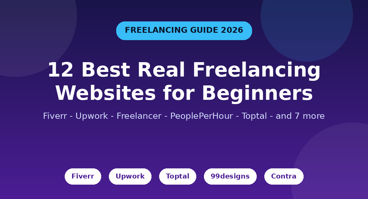 12 Best Real Freelancing Websites for Beginners