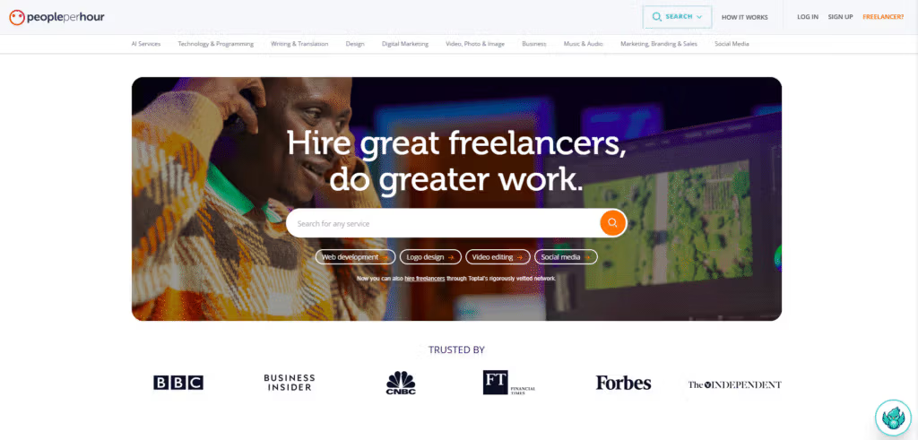 PeoplePerHour is a UK-based freelance marketplace that blends the gig-style