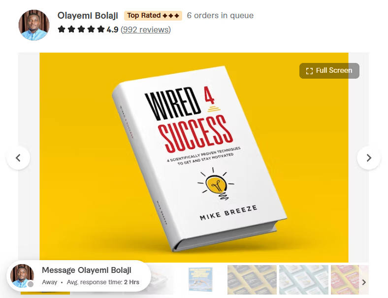 3. Olayemi Bolaji — Best for 3D Book Cover Design