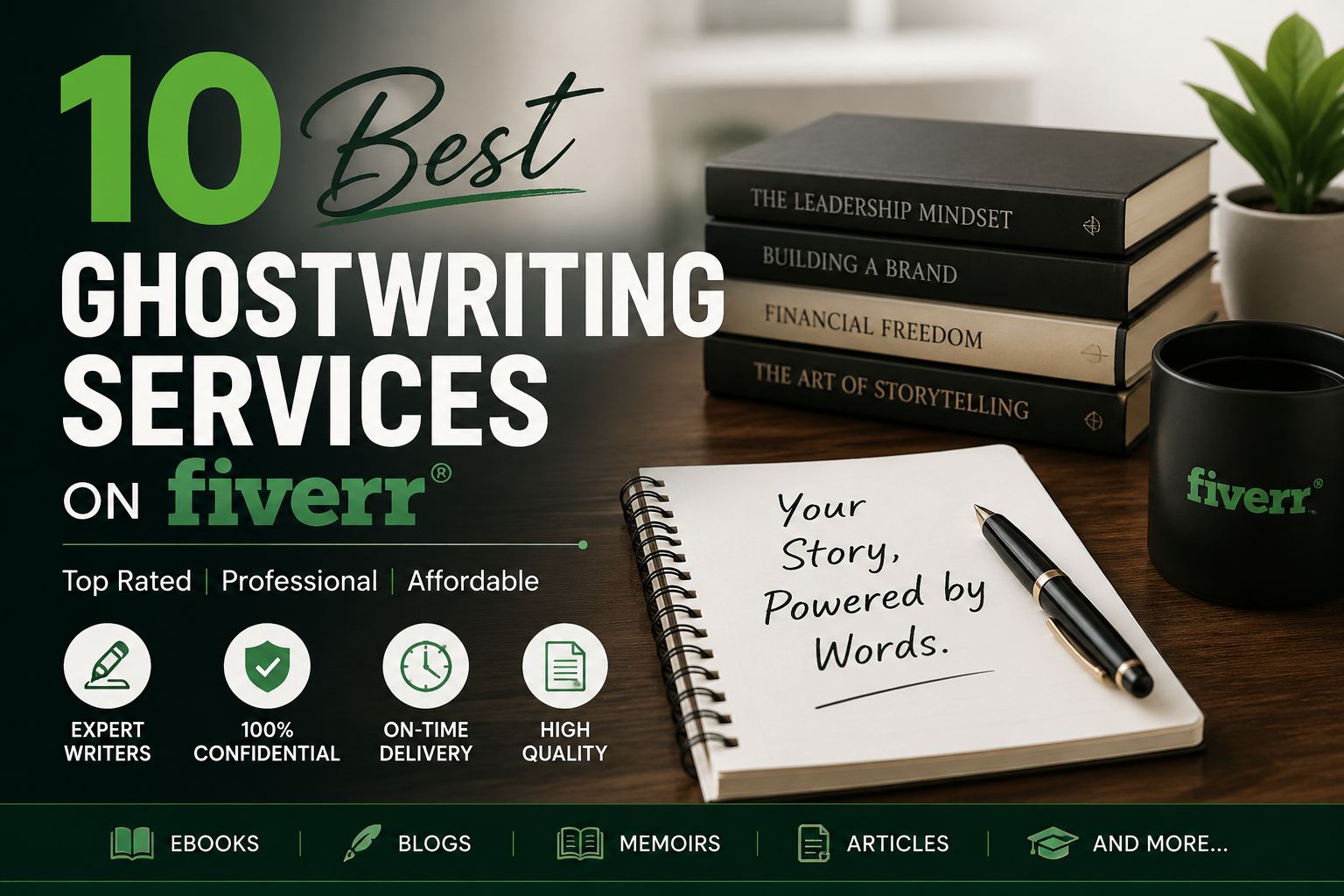 10 Best Ghostwriting Services on Fiverr in 2026 (Verified & Reviewed)
