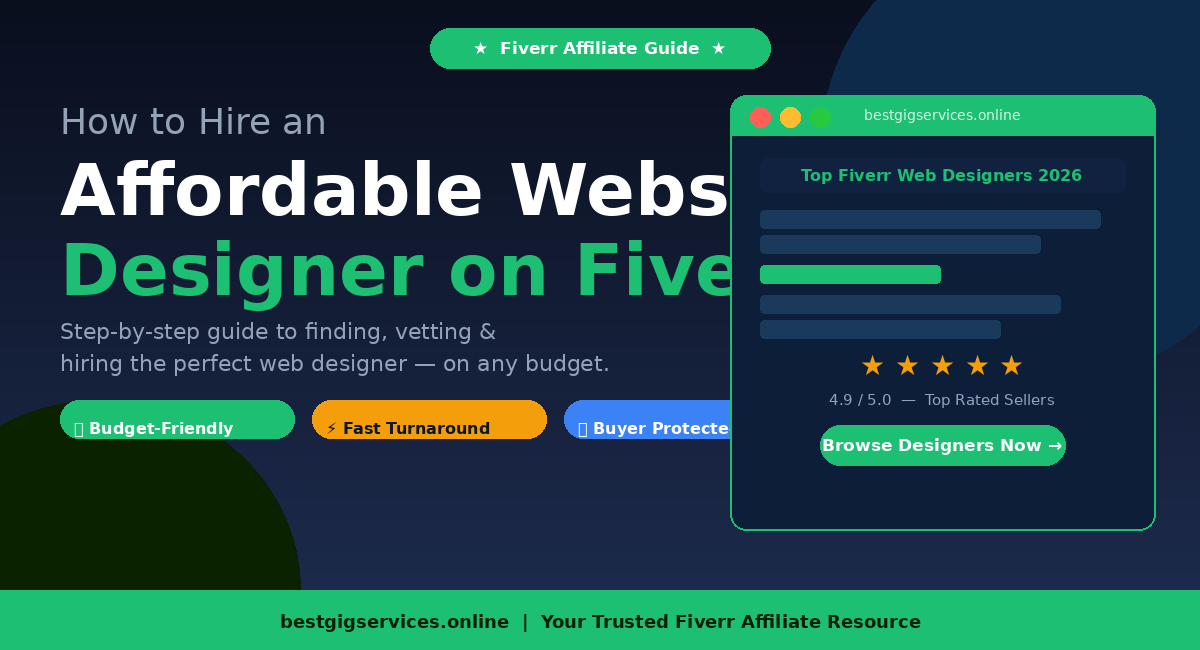 How to Hire an Affordable Website Designer on Fiverr