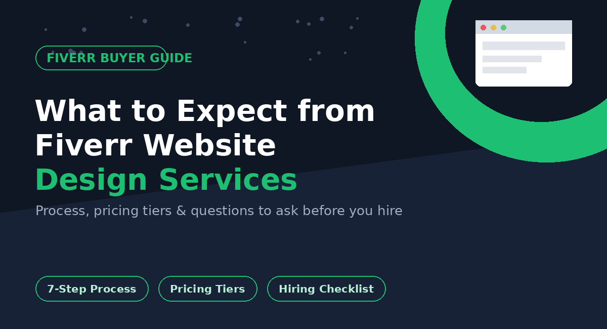 What to Expect from Fiverr Website Design Services