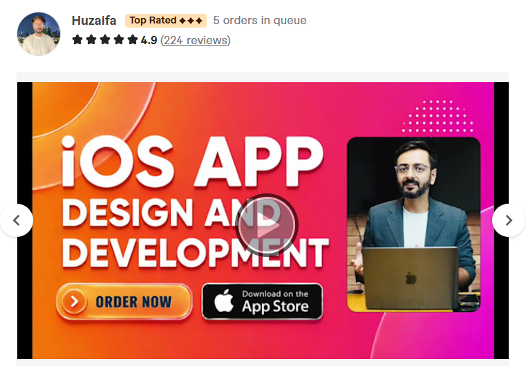 2. Huzaifa — Best for Fuller-Scope iOS and Android Projects