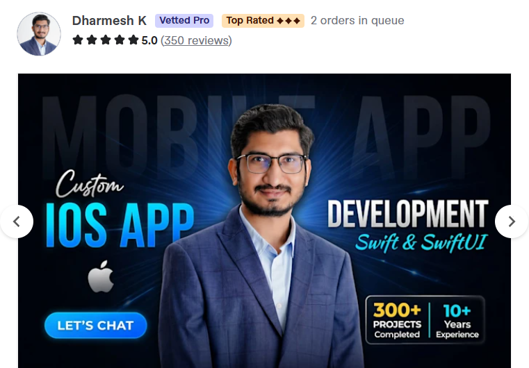3. Dharmesh K — Best for Senior-Level Custom Development