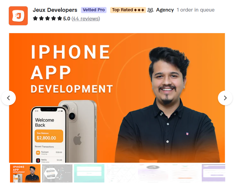 5. Jeux Developers — Best for Simple Info Apps With Agency Backing