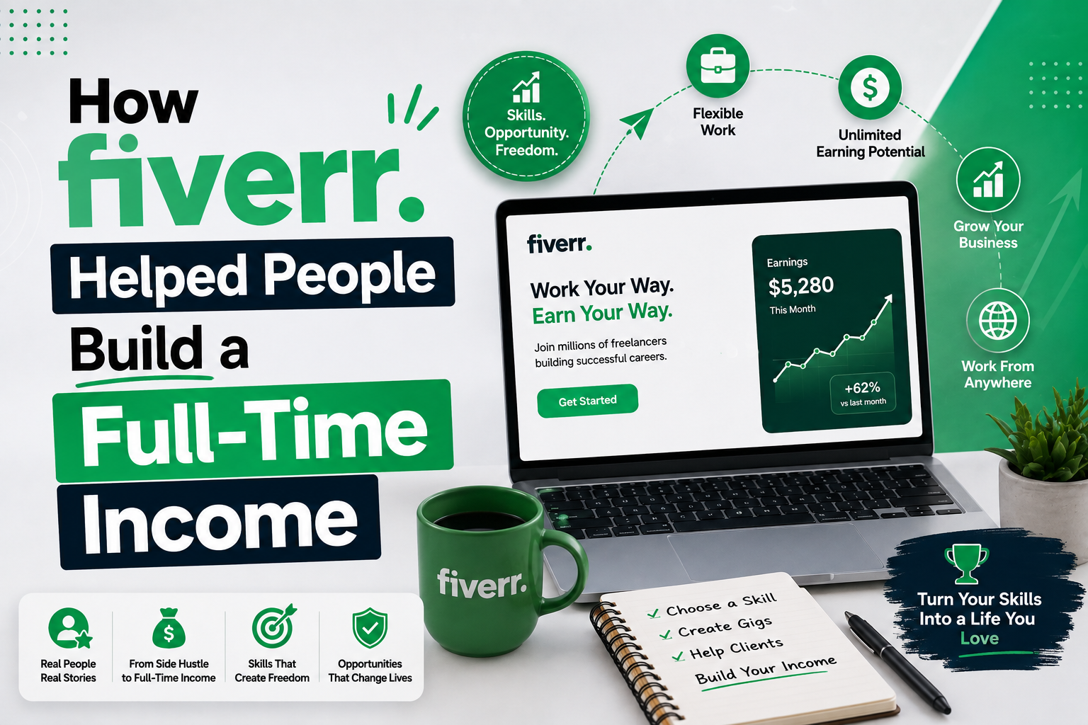 How Fiverr Helped People Build a Full-Time Income