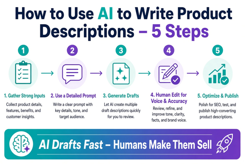 Step-by-Step: How to Use AI to Write Product Descriptions That Sell