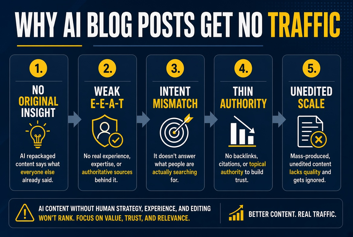 Why My AI Blog Posts Have No Traffic and How to Fix