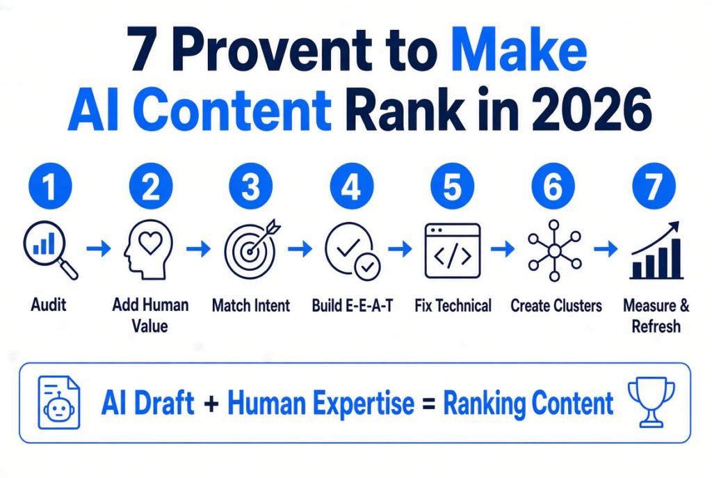 How to Make AI-Written Content Rank on Google in 2026