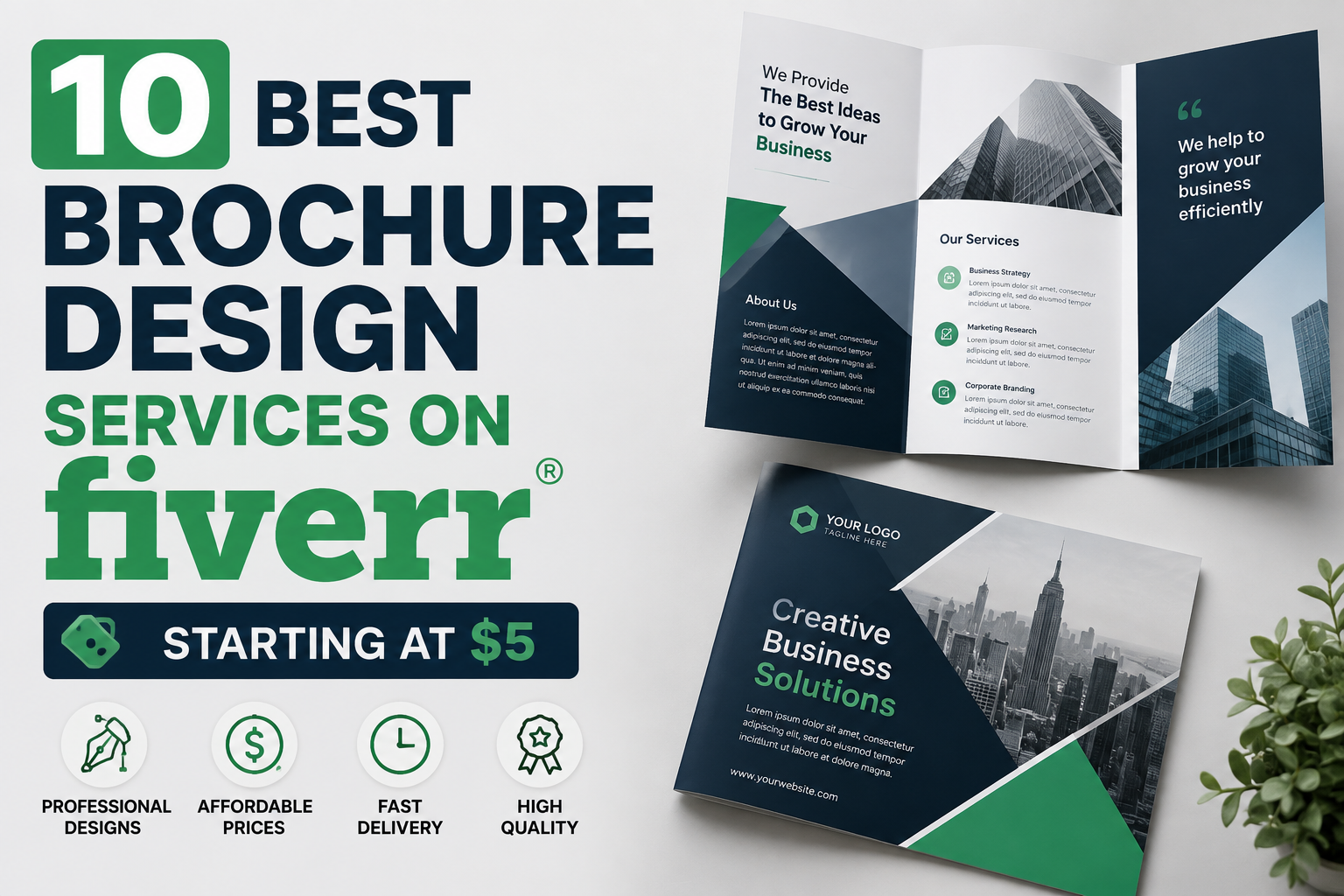 10 Best Brochure Design Services on Fiverr Starting at $5